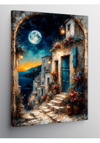 Kanvas Tablo Ayışığı Sokağı 100cmx140cm