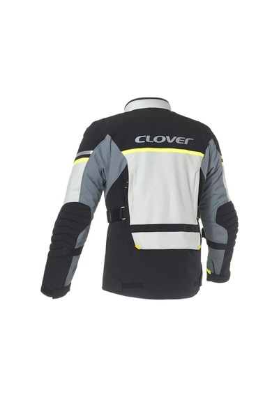 Clover Savana-4 Wp Korumalı Motosiklet Montu Gri Siyah Sarı
