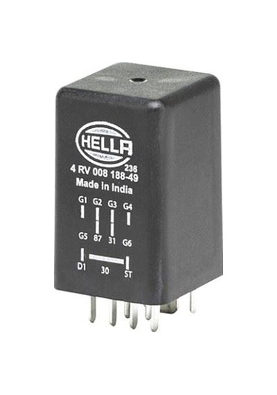 Hella 4rv008188491 Kontrol Ünitesi Isıtma Bujisi 9 Kutuplu 12v Vw 038907281b-038907281b-038907281b -