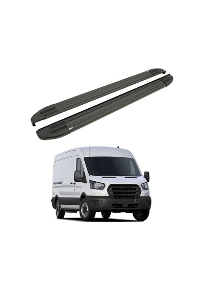 Ford Transit 2014-2025 / Kısa Şasi Yan Basamak Brillant Siyah