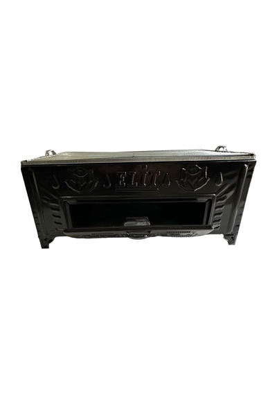 Cemre E2 Model Kömürlü Emaye Mangal İzgaralı Büyük Boy Inox