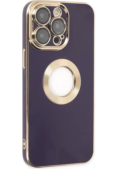 Newface  Apple  Uyumlu iPhone 13 Pro Kılıf Store Silikon - Derin Mor