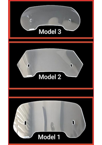 Deflektör Rüzgar Saptırıcı Siperlik Şeffaf Motor Camı Cam Uzatma Model 3