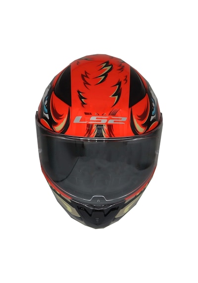 Ls2 Rapıd 2 Spox Kırmızı-gri Kask Siyah Vizör + Şeffaf Vizör Çok Renkli