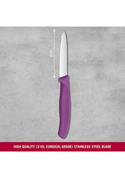 Vıct.swıss Classıc Soyma Bıçağı Düz 8cm,mor Diğer