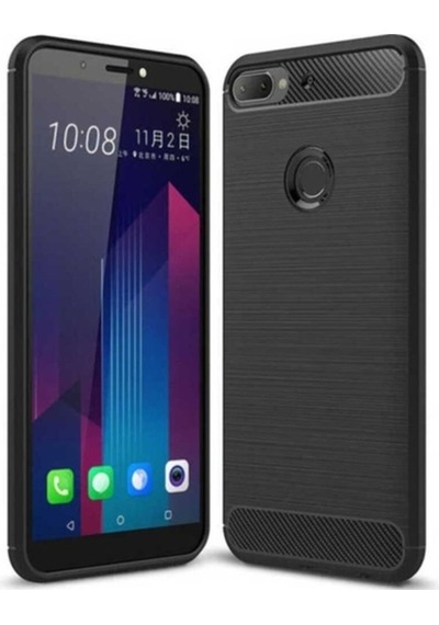 Htc Desire 12 Plus Kılıf Zore Room Silikon Kapak Siyah