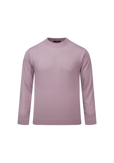 Hatemoğlu Pembe Regular Fit Yarım Balıkçı Yaka Yünlü Kazak 2977644 Pembe