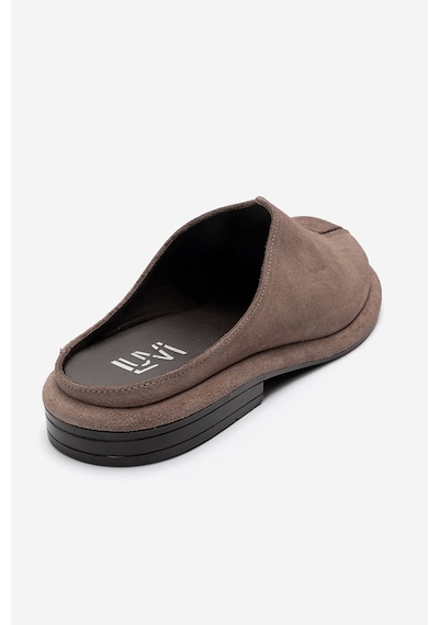 Luvishoes Tansy Vizon Süet Hakiki Deri Önü Kapalı Kadın Terlik
