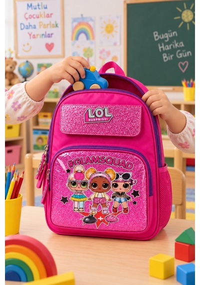 Lol Simli Anaokulu Okul Çantası Çocuk Sırt Çantası Okul Öncesi Günlük Kullanım 33 X 22 X 9 Cm Çok Renkli