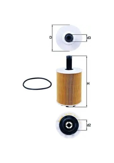 Mahle Ox188d Yag Filtresi 0172777 045115389 045115389c