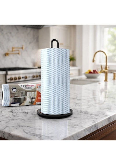 Technow 33 Yaprak Kopar Kullan Rulo Hassas Temizlik Bezi Mavi 25x30cm 2 Rulo Adet