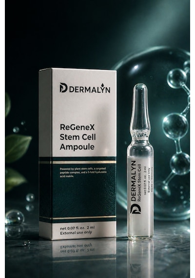 Dermalyn 5 Adet Bitkisel Kök Hücre Cilt Yenileyici Mimik Kırışıklık Yaşlanma Karşıtı Ampul Serum Dermaroller