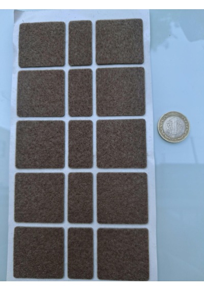 Keçe 90737 Hrd 4 Paket 40mm Kahve Masa Sandalye Koltuk Baza Ayak Çizdirmez Yapışkanlı