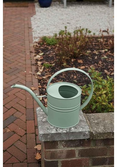 Ella 1 Litre Metal Çiçek Saksı Sulama Kabı Modern Dekoratif Çok Amaçlı Sulak Mint Yeşili