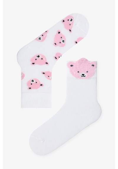 Penti Çok Renkli Kız Çocuk Pink Bear 2li Soket Çorap