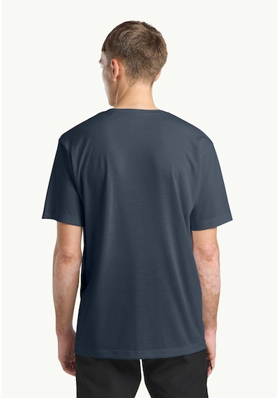 Jack Wolfskin Vonnan S S T M Erkek T-shirt-29779 Koyu Gri