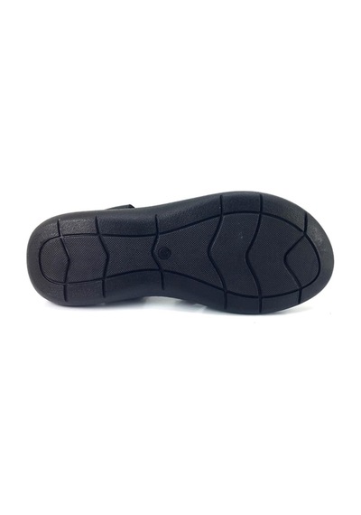 Mammamia D25ys-2530 Kadın Hakiki Deri Comfort Sandalet Siyah Siyah