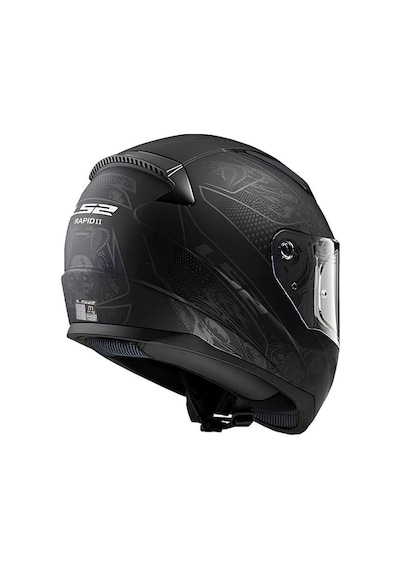LS2 Rapid 2 Crypt Mat Kask Siyah