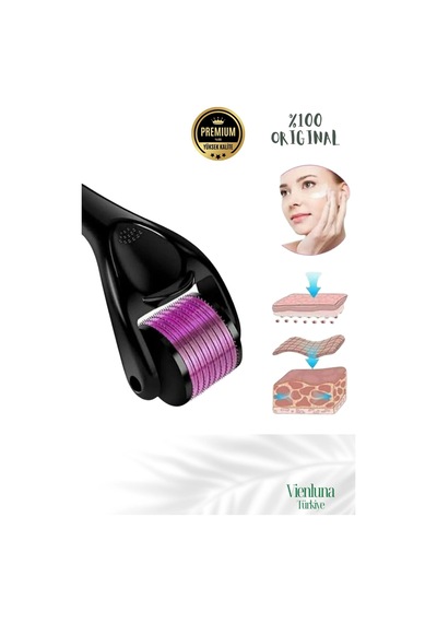 Vienluna Titanyum Uçlu 540 İğneli 0.50 MM Cilt Bakım Vücut Yenileme Masaj Aleti Derma Roller