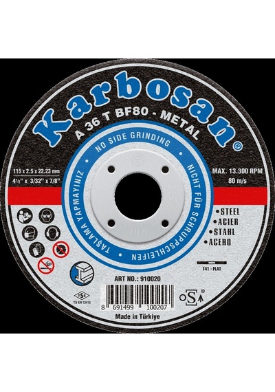 Karbosan Metal Kesici Disk 115 3,0