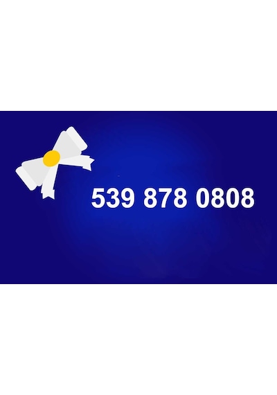 Daha Önce Hiç Kullanılmamış Turkcell 539'Lu Numara 539 878 0808