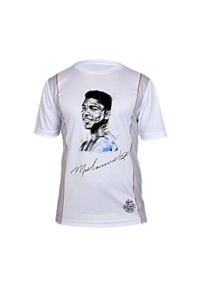 Dosmai Dijital Baskılı Muhammed Ali Spor T-shirt Beyaz Sbt131