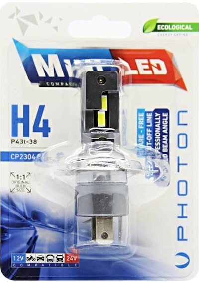 Photon Mini H4 12-24v Compact Led Tekli Blister Cp2304 B1