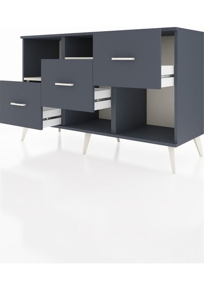 Hyperion Konsol 2 Raflı 3 Çekmeceli 132x44x83 Antrasit-aytaşı/antrasit Aytaşı/antrasit Hyperion Konsol 2 Raflı 3 Çekmeceli 132x44x83 Antrasit-aytaşı/antrasit Aytaşı/antrasit