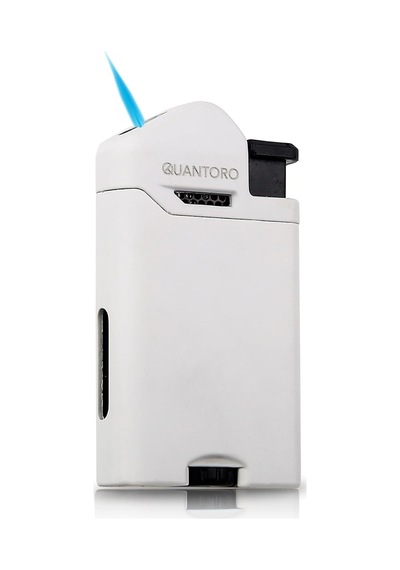 Quantoro Metal Jet Çakmak Matte White Çok Renkli