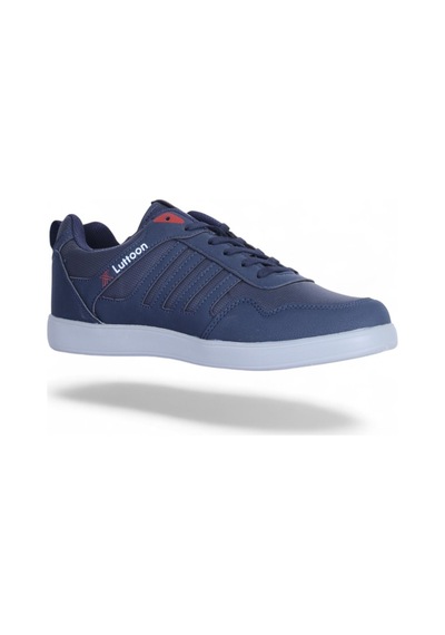 Lutton Prt-4189 Cilt Laci-krmz Erkek Sneaker Ayakkabı Lacivert