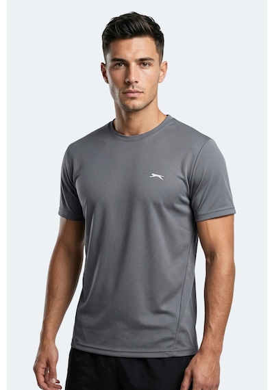 Slazenger Haunted I Erkek Koyu Gri Tişört