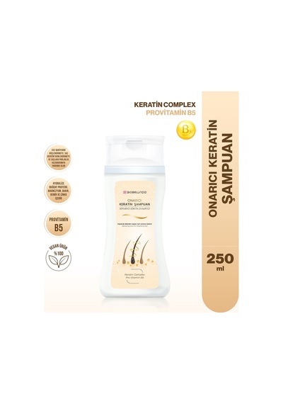 Onarıcı Keratin Şampuan Pro Vitamin B5 Keratin Complex 250 Ml Tüm Saç Tipleri
