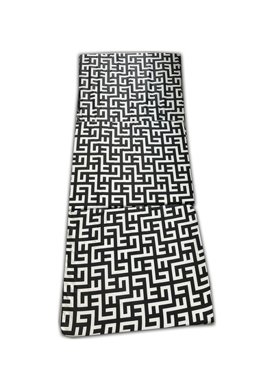 Katlanır Yer Yatağı 70x180x6 CM Labirent Sünger Tek Kişilik Yer Yatağı Siyah