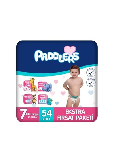 Bebek Bezi 7 Numara Xx-large 54 Adet 20-30 Kg Ekstra Fırsat Paketi