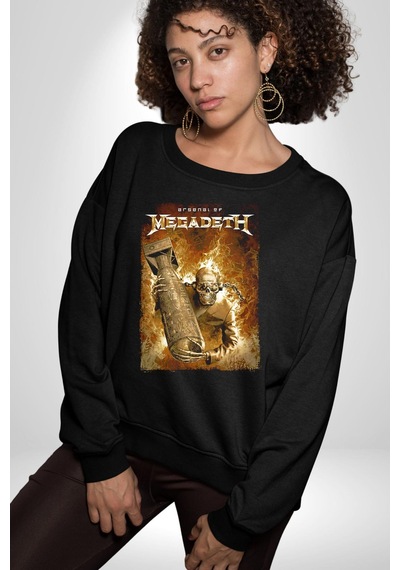Megadeth Heavy Metal Unisex Siyah Sweatshirt Siyah
