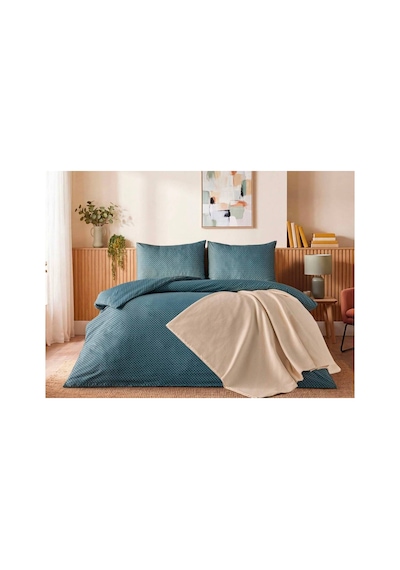Doqu Home Casual Nevresim Takımı / Yatak Örtüsü Seti Tek Kişilik - Yesil Yeşil
