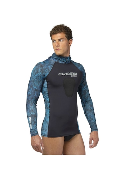 Cressi Cobia Mavi Kamuflaj Rashguard Tişört 2xlarge Mavi