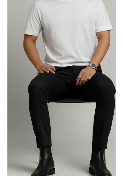 Bürke Erkek Siyah Renk Slim Fit Kaliteli Kumaş Pantolon