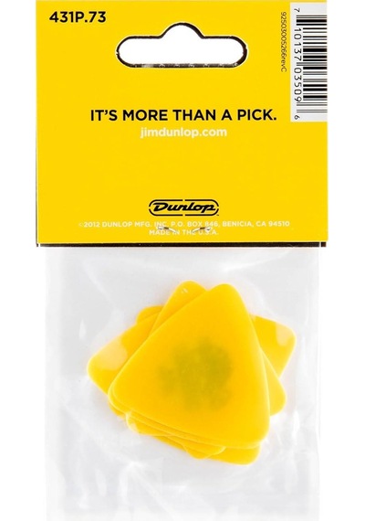 Jim Dunlop 431p.73 Tortex Triangle Yellow 6'lı Paket Pena 0.73 Mm
