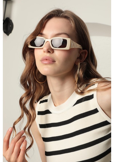Chıcnhappy Triko Kumaş Çizgili Kadın Crop Takım Siyah - Diğer Siyah