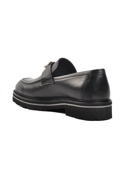 Siyah Hakiki Deri Erkek Loafer Ayakkabı Premium 2871 M Siyah