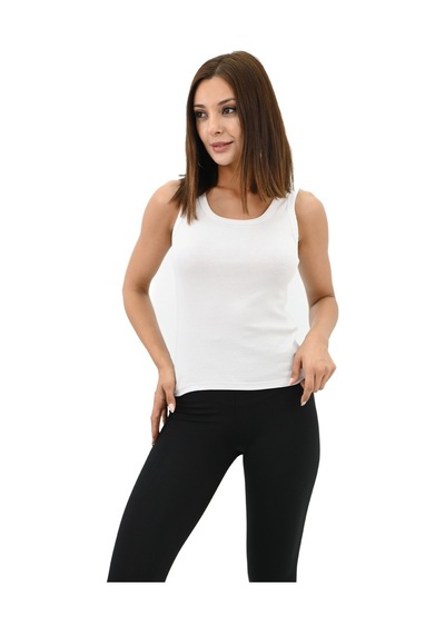 Koza Butik Kadın U Yaka Kolsuz Bluz 1791-25 001