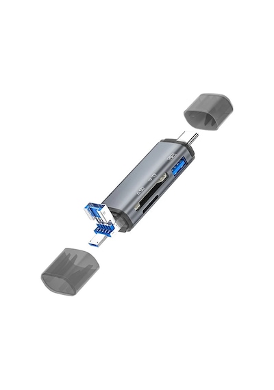 Ally Ads-307 3 In 1 Usb + Micro Usb + Type-c Otg Kart Okuyucu- 5775