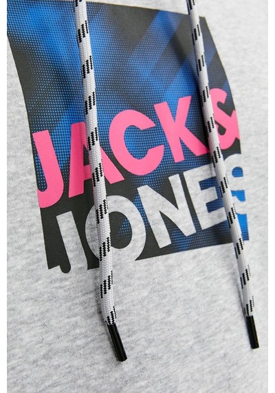 Jack & Jones Jack&jones Jcologan Sweat Hood Aw23 A.gri 001