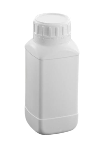 Numune Şişe Plastik Kare 1000 Ml. Kilit Kapaklı 50 Adet / Koli