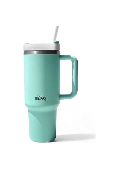 Any Morning Vaha 1200 Ml Çelik Termos, Su Yeşili & Biggdesign Cats Elektrikli Sıcak Su Torbası Seti Su Yeşili