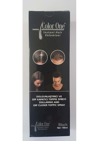 Color One Dolgunlaştırıcı Ve Dip Kapatıcı Saç Spreyi Siyah 150 Ml