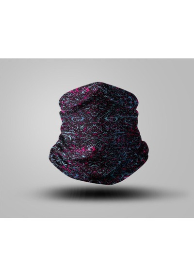 Buffalo Mor Desenli Bandana Siyah