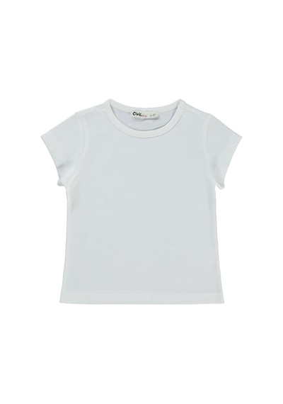 Civil Girls Basic 2-5 Yaş Tişört - Beyaz