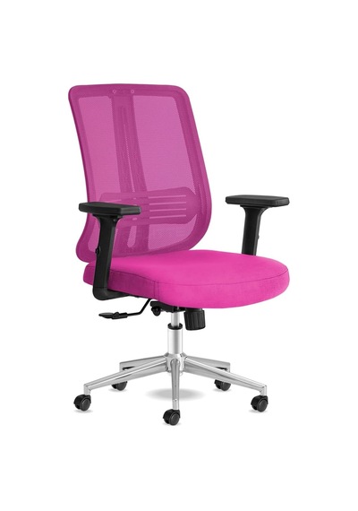 Tr Spark Ofis Sandalyesi Ergonomik Sırt Destekli Çalışma Koltuğu Başlıksız File Sırt Pembe Diğer